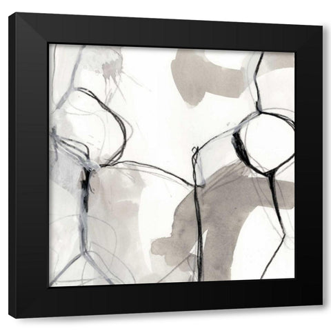 Modulate II Black Modern Wood Framed Art Print by Vess, June Erica