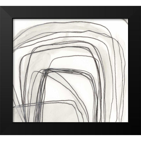 Abstract Logic III Black Modern Wood Framed Art Print by Vess, June Erica