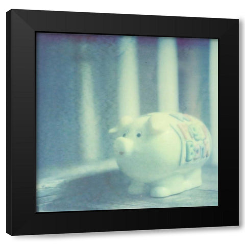 Color Shade VII Black Modern Wood Framed Art Print with Double Matting by Johnson, Jason