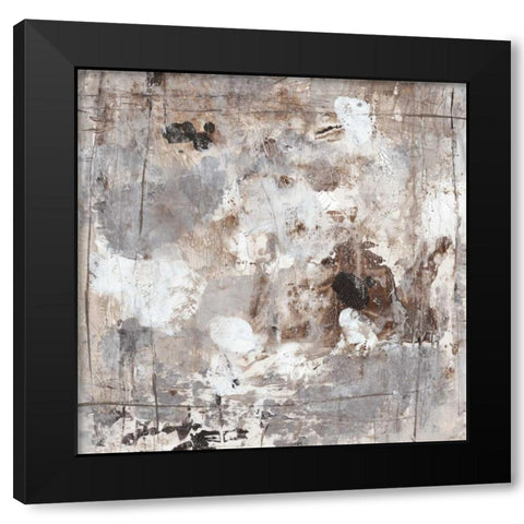 Neutral Jostle I Black Modern Wood Framed Art Print with Double Matting by OToole, Tim