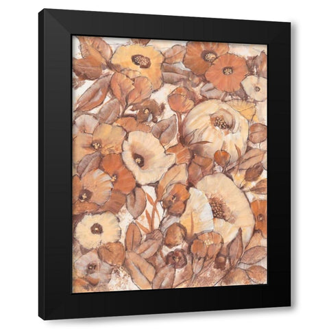 Umber Garden I Black Modern Wood Framed Art Print by OToole, Tim