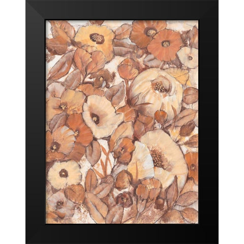Umber Garden I Black Modern Wood Framed Art Print by OToole, Tim