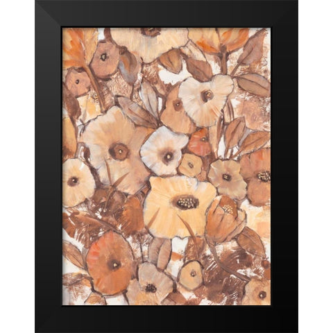 Umber Garden II Black Modern Wood Framed Art Print by OToole, Tim