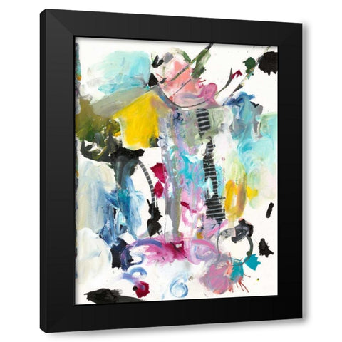 Symphony I Black Modern Wood Framed Art Print by Fuchs, Jodi