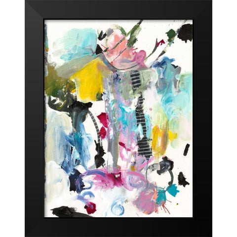 Symphony I Black Modern Wood Framed Art Print by Fuchs, Jodi