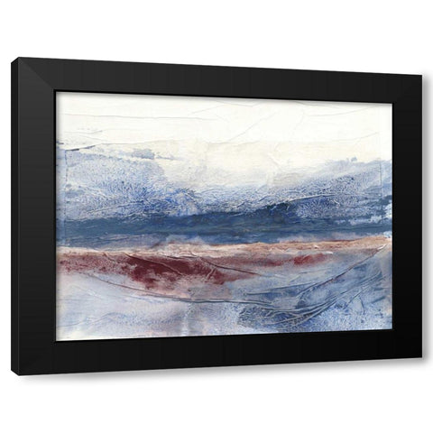 Horizon Spray I Black Modern Wood Framed Art Print with Double Matting by Stramel, Renee W.