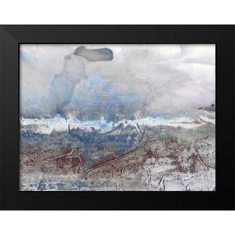 Horizon Spray III Black Modern Wood Framed Art Print by Stramel, Renee W.