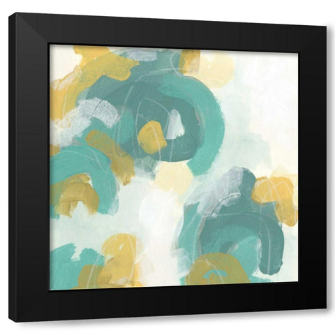Pivot I Black Modern Wood Framed Art Print with Double Matting by Vess, June Erica