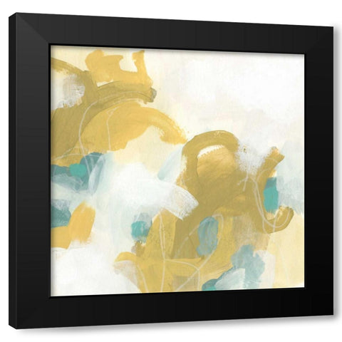 Pivot III Black Modern Wood Framed Art Print by Vess, June Erica