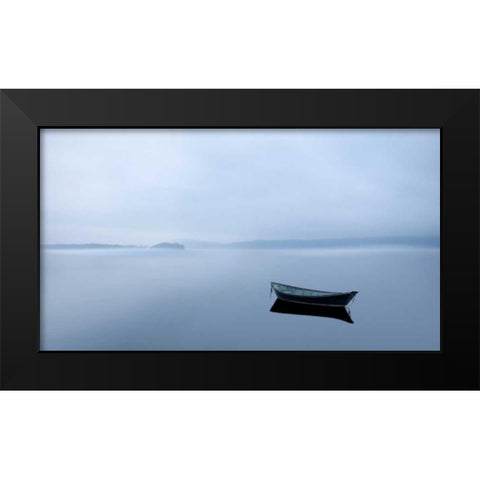 Scene on the Water II Black Modern Wood Framed Art Print by McLoughlin, James