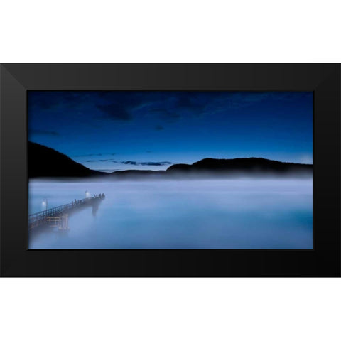 Scene on the Water III Black Modern Wood Framed Art Print by McLoughlin, James