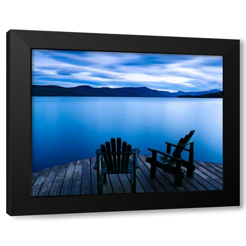 Scene on the Water V Black Modern Wood Framed Art Print by McLoughlin, James
