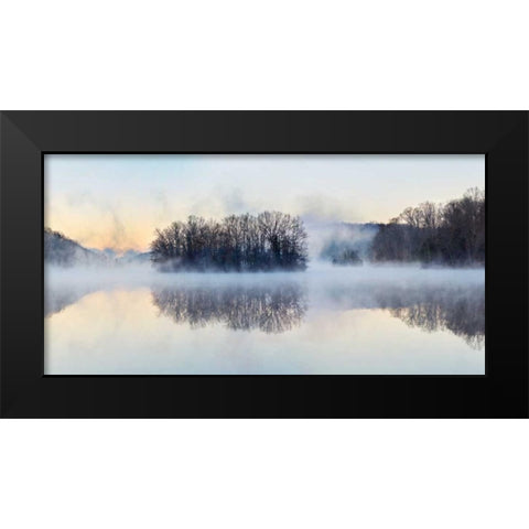 Scene on the Water VIII Black Modern Wood Framed Art Print by McLoughlin, James