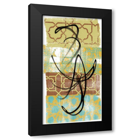 Rhythmic Motion I Black Modern Wood Framed Art Print with Double Matting by Saunders, Alonzo