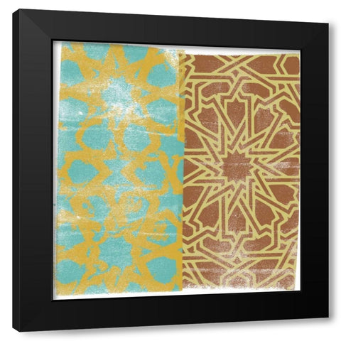 Moorish Study III Black Modern Wood Framed Art Print with Double Matting by Saunders, Alonzo
