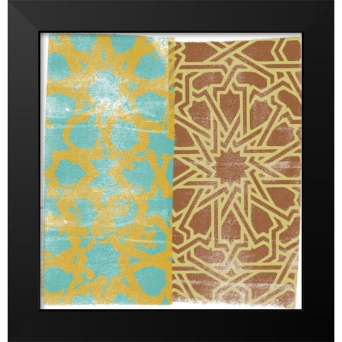 Moorish Study III Black Modern Wood Framed Art Print by Saunders, Alonzo