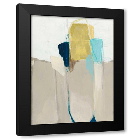 Subset I Black Modern Wood Framed Art Print by Vess, June Erica
