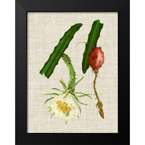 Elegant Tropicals II Black Modern Wood Framed Art Print by Vision Studio