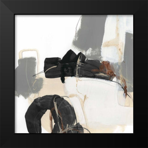Essential Gesture I Black Modern Wood Framed Art Print by Vess, June Erica