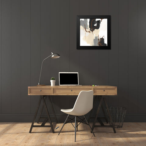 Essential Gesture II Black Modern Wood Framed Art Print by Vess, June Erica