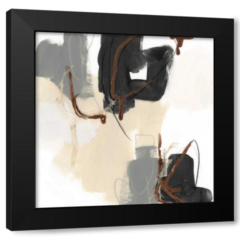 Essential Gesture II Black Modern Wood Framed Art Print with Double Matting by Vess, June Erica