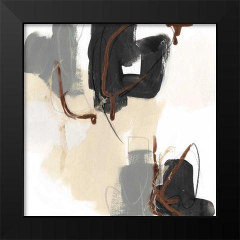 Essential Gesture II Black Modern Wood Framed Art Print by Vess, June Erica