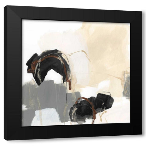 Essential Gesture III Black Modern Wood Framed Art Print with Double Matting by Vess, June Erica