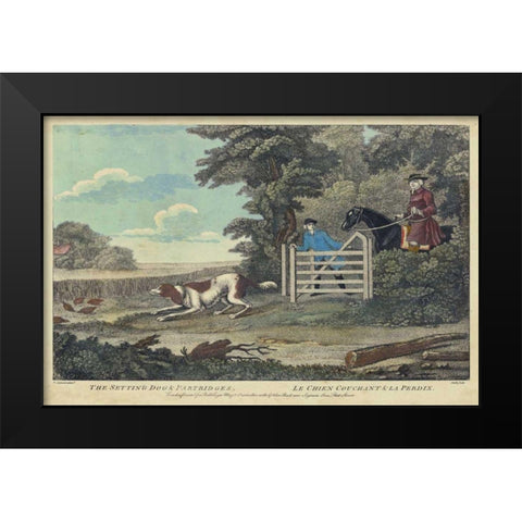 The Thrill of the Chase I Black Modern Wood Framed Art Print by Unknown