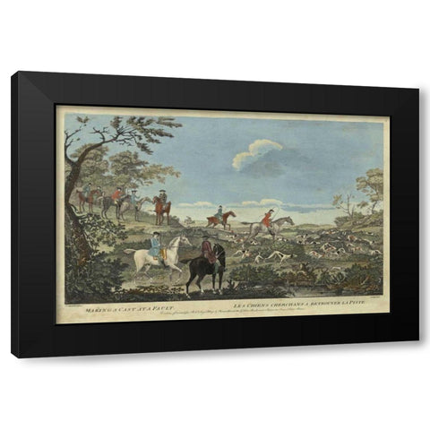 The Thrill of the Chase III Black Modern Wood Framed Art Print with Double Matting by Unknown