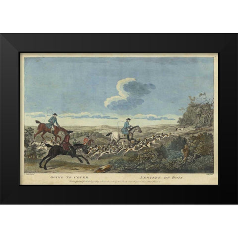 The Thrill of the Chase IV Black Modern Wood Framed Art Print by Unknown