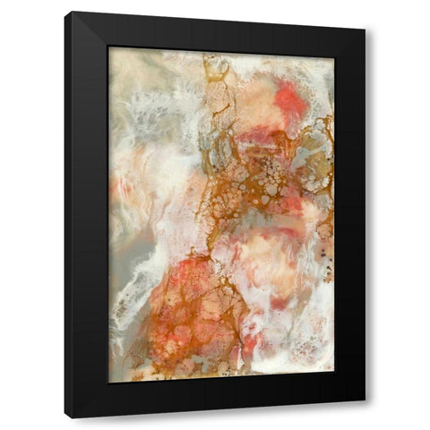 Coral Lace II Black Modern Wood Framed Art Print by Goldberger, Jennifer