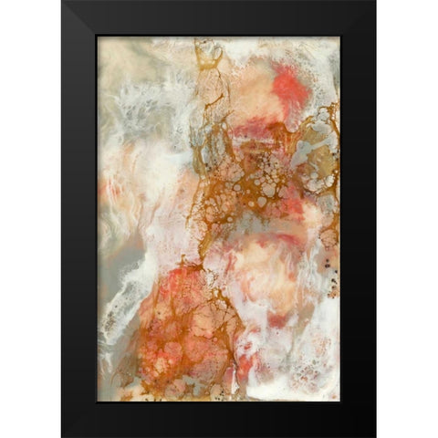 Coral Lace II Black Modern Wood Framed Art Print by Goldberger, Jennifer