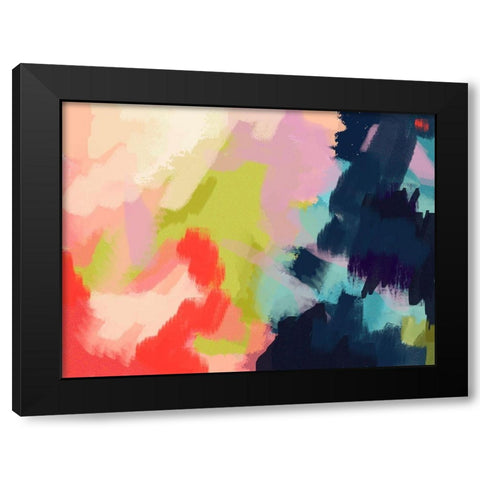 Spring Showers I Black Modern Wood Framed Art Print with Double Matting by Jerry, Alison