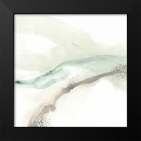 Wave Form I Black Modern Wood Framed Art Print by Vess, June Erica