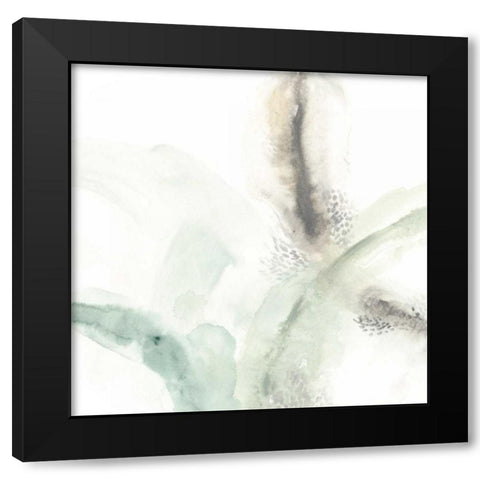 Wave Form III Black Modern Wood Framed Art Print with Double Matting by Vess, June Erica