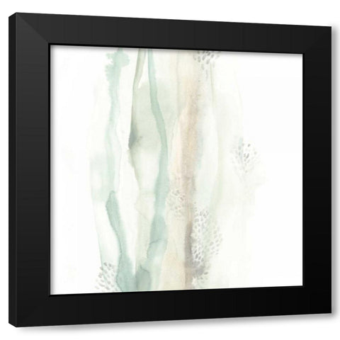 Wave Form V Black Modern Wood Framed Art Print by Vess, June Erica