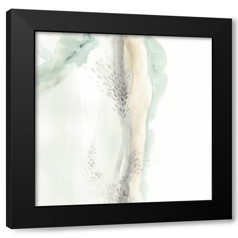 Wave Form VII Black Modern Wood Framed Art Print by Vess, June Erica