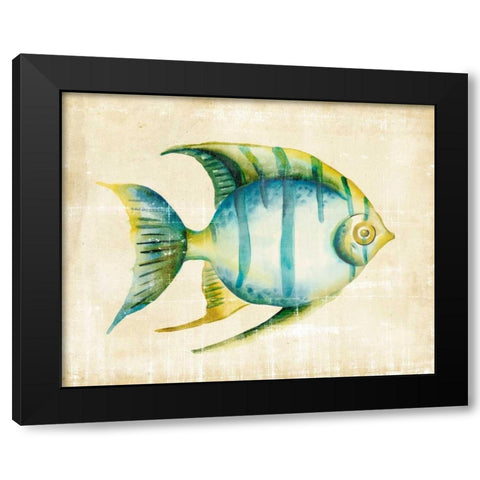 Aquarium Fish I Black Modern Wood Framed Art Print with Double Matting by Zarris, Chariklia