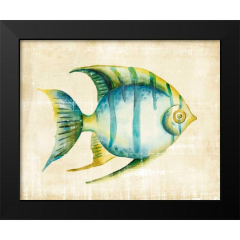 Aquarium Fish I Black Modern Wood Framed Art Print by Zarris, Chariklia