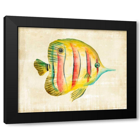 Aquarium Fish III Black Modern Wood Framed Art Print by Zarris, Chariklia