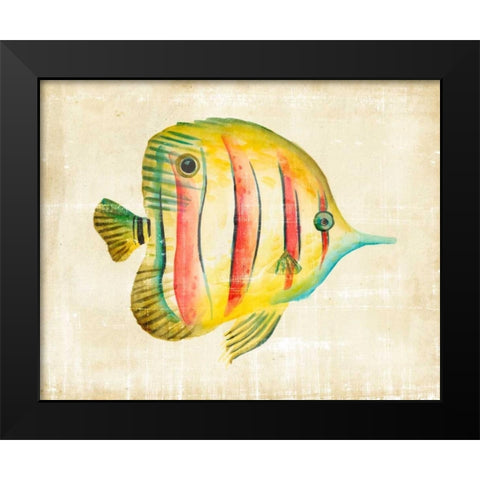 Aquarium Fish III Black Modern Wood Framed Art Print by Zarris, Chariklia