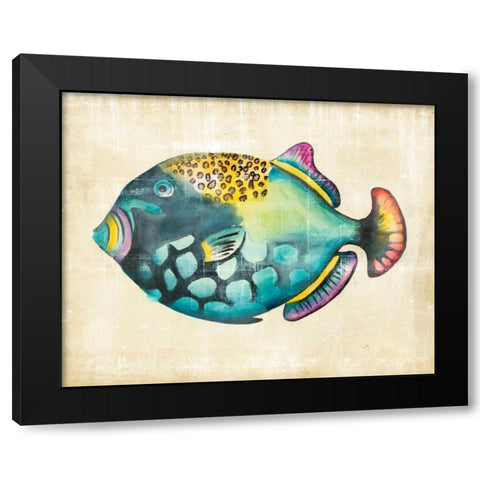 Aquarium Fish IV Black Modern Wood Framed Art Print by Zarris, Chariklia