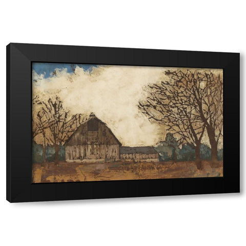 Erstwhile Barn I Black Modern Wood Framed Art Print with Double Matting by Meagher, Megan