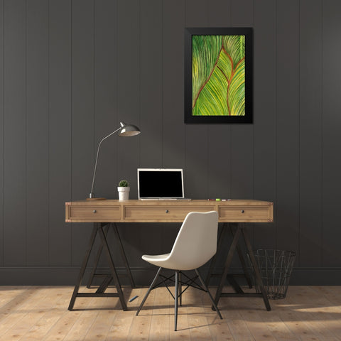 Tropical Crop II Black Modern Wood Framed Art Print by Wang, Melissa