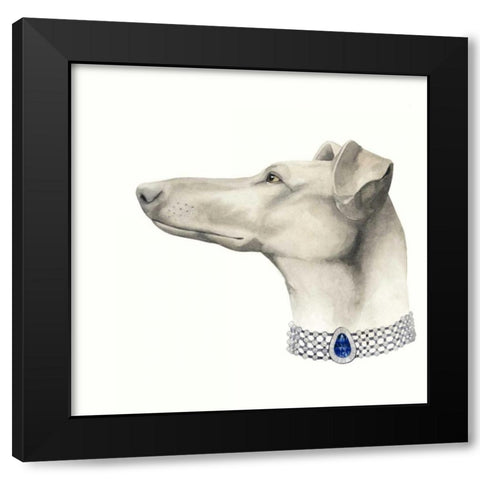 Haute Hounds III Black Modern Wood Framed Art Print by Popp, Grace