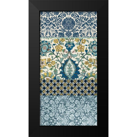 Bohemian Tapestry III Black Modern Wood Framed Art Print by Vision Studio