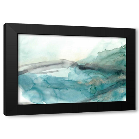 Hydro V Black Modern Wood Framed Art Print by Vess, June Erica