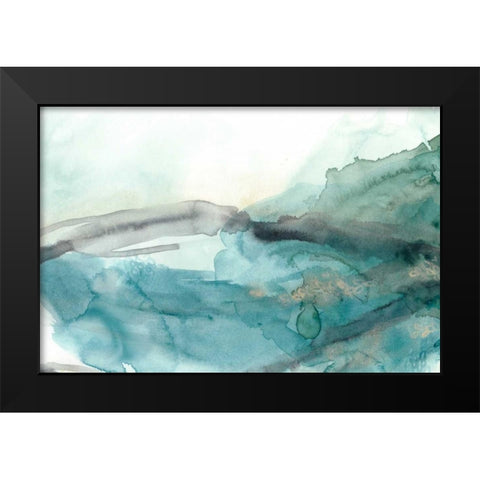 Hydro V Black Modern Wood Framed Art Print by Vess, June Erica
