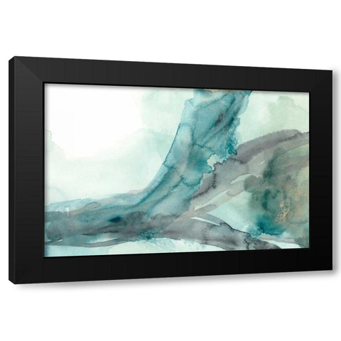 Hydro VI Black Modern Wood Framed Art Print with Double Matting by Vess, June Erica