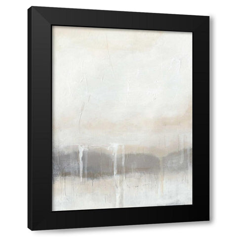 Horizon Strata II Black Modern Wood Framed Art Print by Vess, June Erica